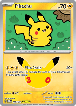 Pikachu 034/128