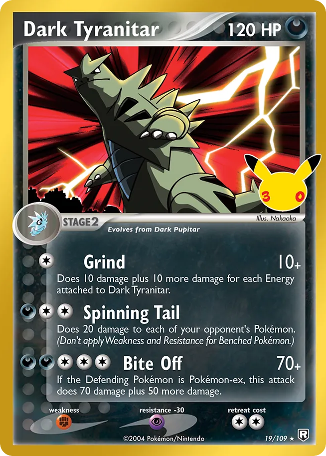 Dark Tyranitar 19/109 30th Celebration: Classic Collection