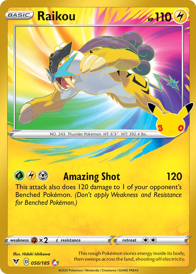 Raikou 050/185 30th Celebration: Classic Collection