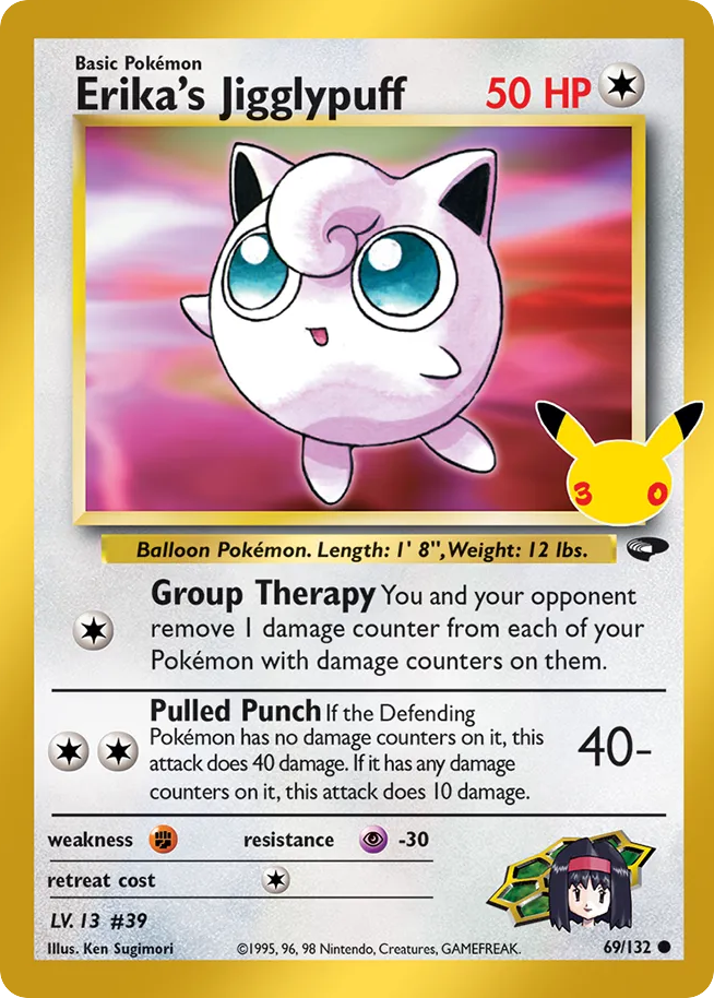 Erika's Jigglypuff 69/132 30th Celebration: Classic Collection