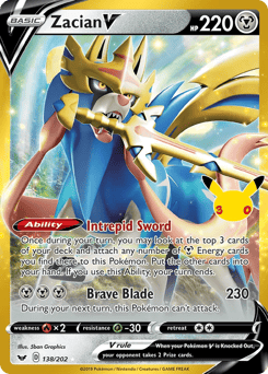 Zacian V 138/202 30th Celebration: Classic Collection