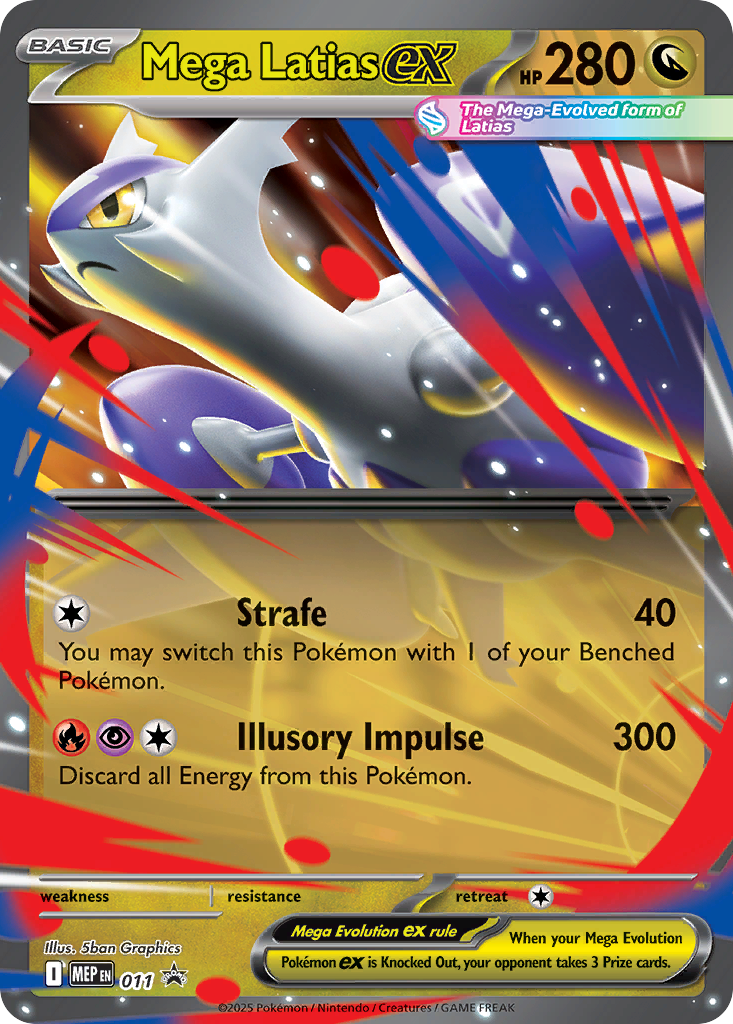 Mega Latias ex 011 Mega Evolution Black Star Promos
