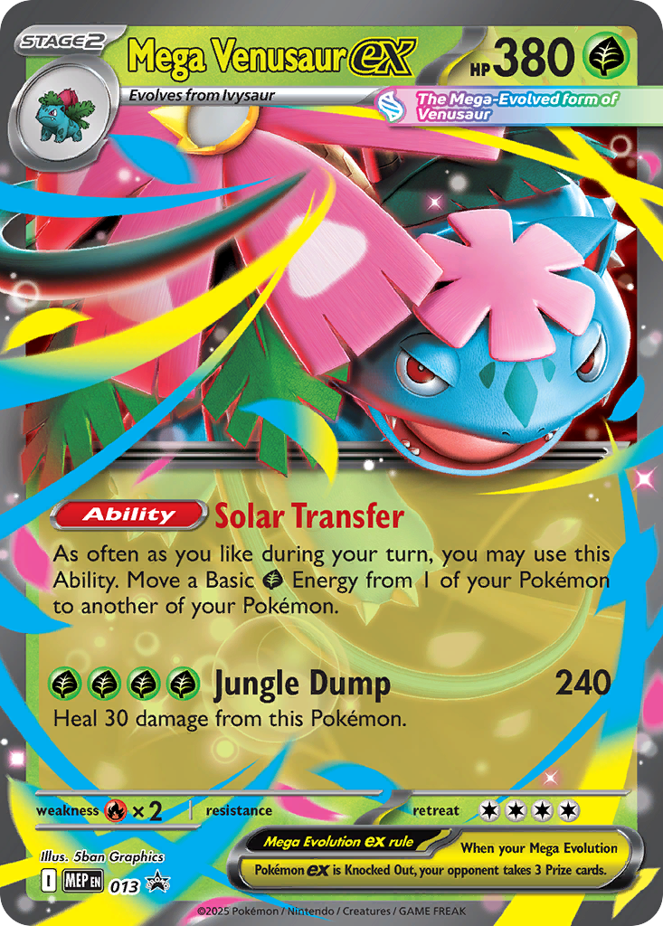Mega Venusaur ex 013 Mega Evolution Black Star Promos