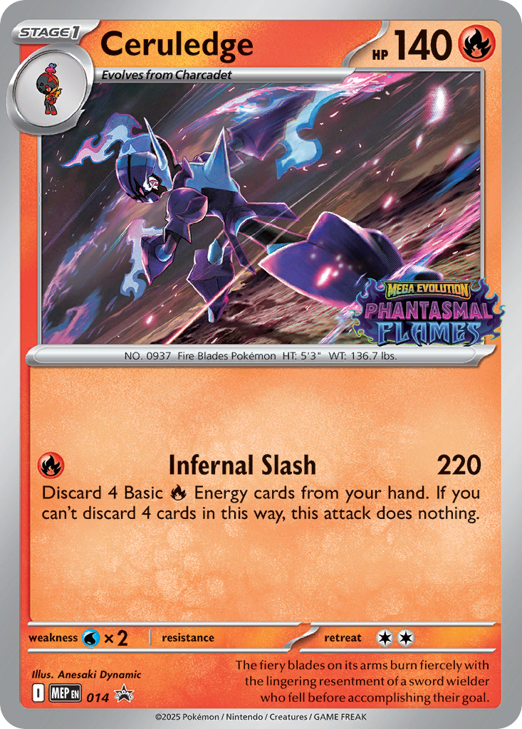 Ceruledge 014 Mega Evolution Black Star Promos