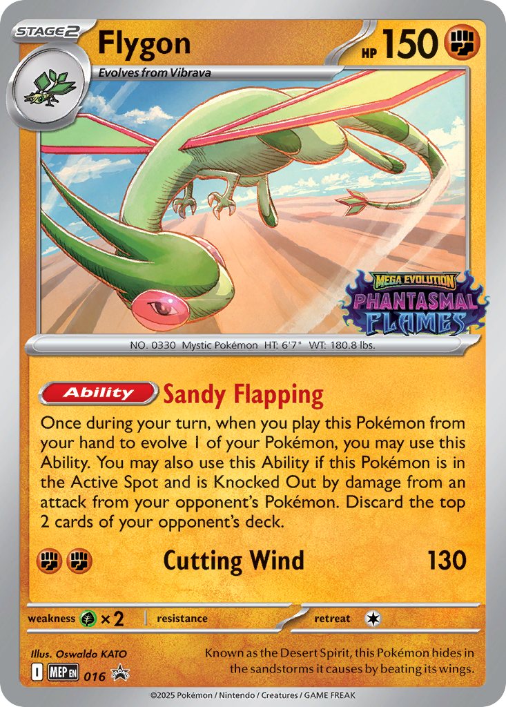 Flygon 016 Mega Evolution Black Star Promos