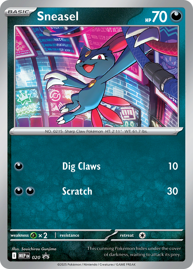 Sneasel 020 Mega Evolution Black Star Promos