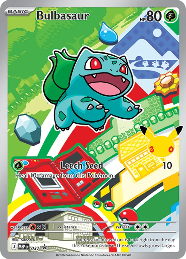 Bulbasaur 037 Mega Evolution Black Star Promos