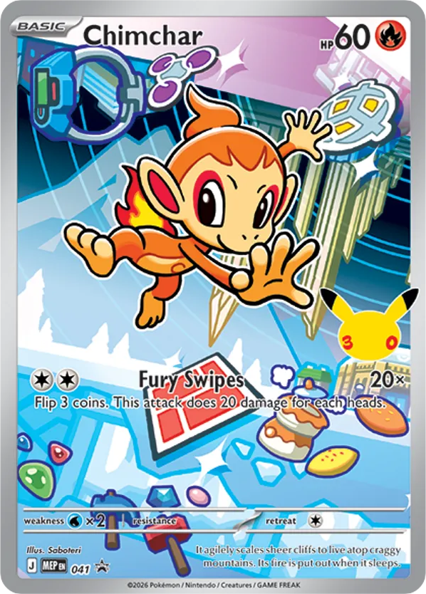 Chimchar 041 Mega Evolution Black Star Promos