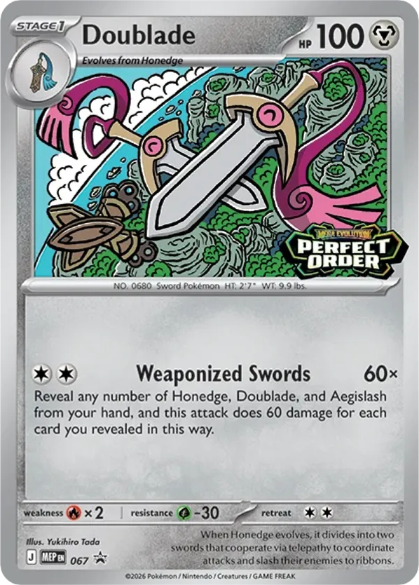 Doublade 067 Mega Evolution Black Star Promos