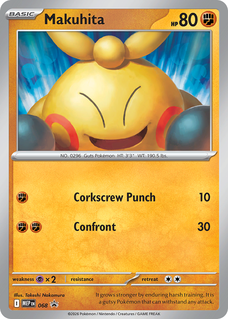Makuhita 068 Mega Evolution Black Star Promos