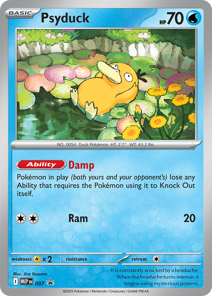 Psyduck 007 Mega Evolution Black Star Promos