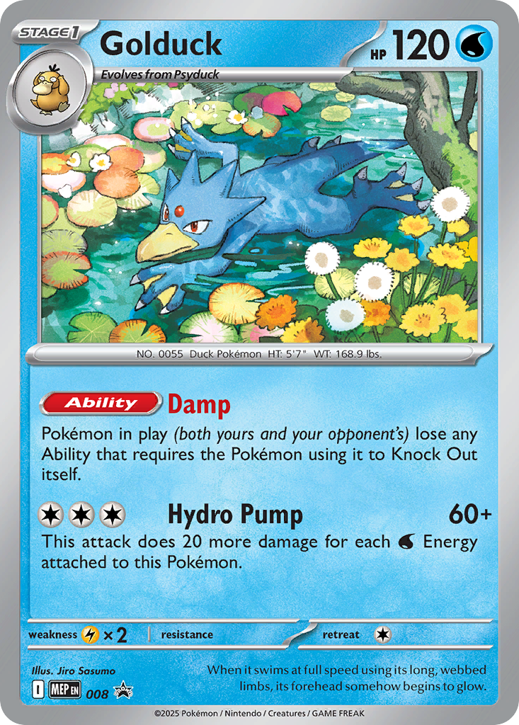 Golduck 008 Mega Evolution Black Star Promos