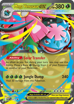 Mega Venusaur ex 013 Mega Evolution Black Star Promos