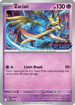 Zacian 015 Mega Evolution Black Star Promos
