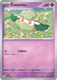 Cottonee 018 Mega Evolution Black Star Promos