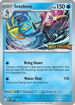 Inteleon 002 Mega Evolution Black Star Promos