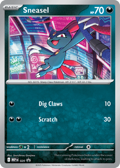 Sneasel 020 Mega Evolution Black Star Promos