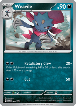 Weavile 021 Mega Evolution Black Star Promos