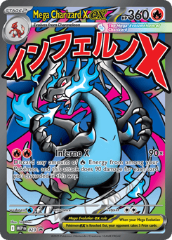 Mega Charizard X ex 023 Mega Evolution Black Star Promos