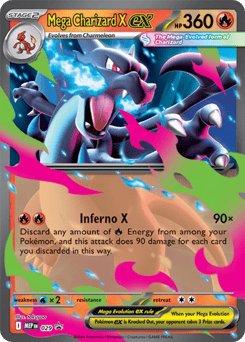 Mega Charizard X ex 029 Mega Evolution Black Star Promos