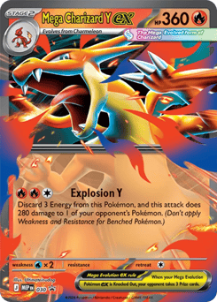 Mega Charizard Y ex 030 Mega Evolution Black Star Promos