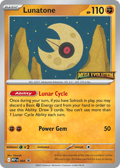 Lunatone 004 Mega Evolution Black Star Promos