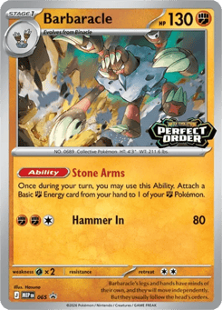 Barbaracle 065 Mega Evolution Black Star Promos