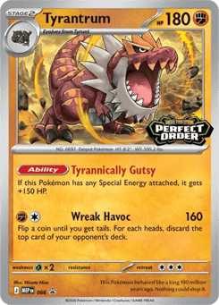 Tyrantrum 066 Mega Evolution Black Star Promos