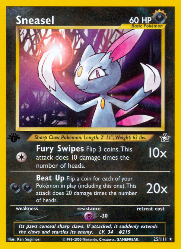 Sneasel 25/111 Neo Genesis