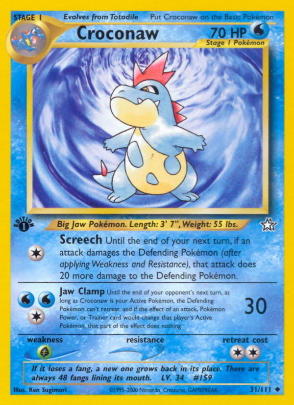 Croconaw 31/111 Neo Genesis