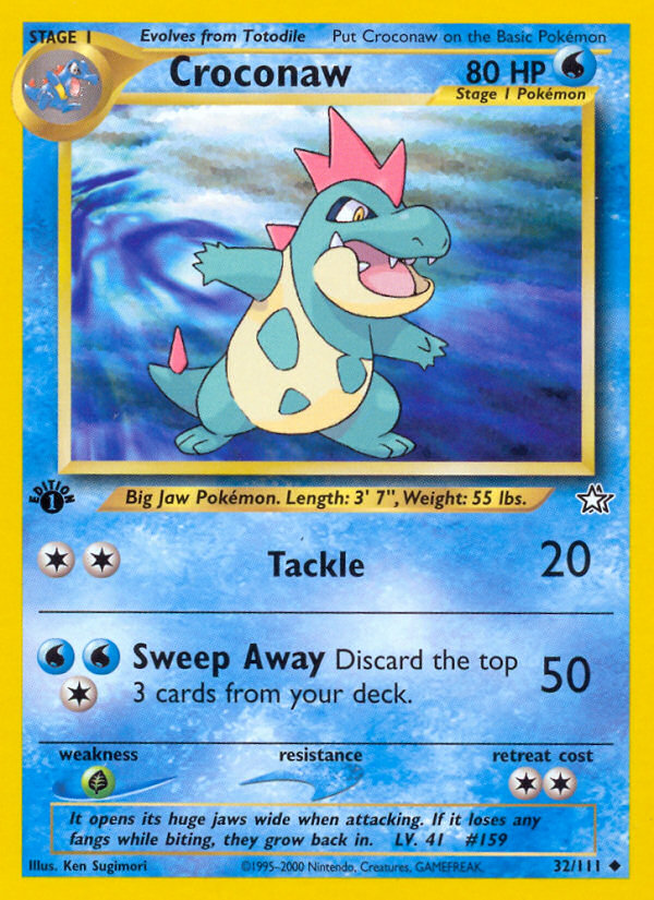 Croconaw 32/111 Neo Genesis