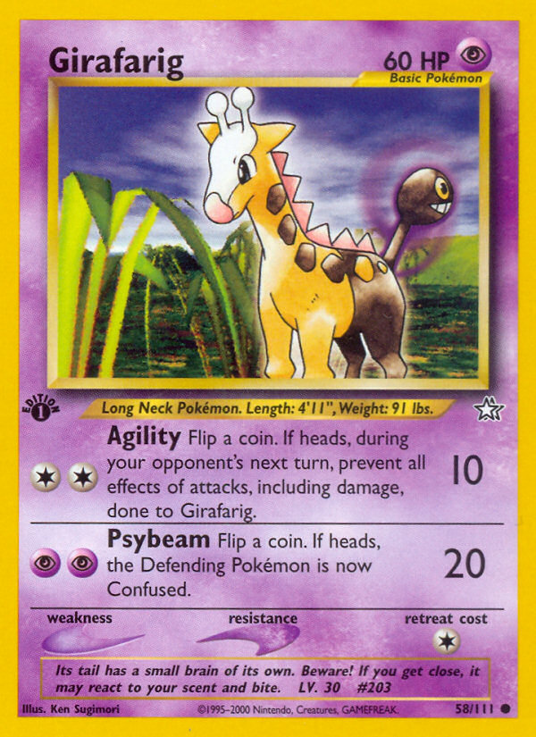 Girafarig 58/111 Neo Genesis