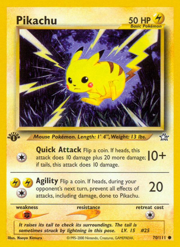 Pikachu 70/111 Neo Genesis