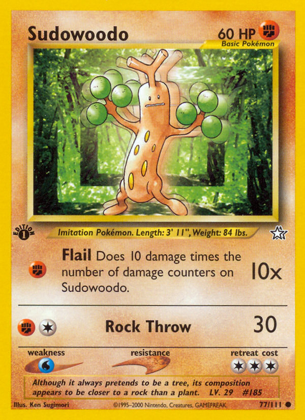 Sudowoodo 77/111 Neo Genesis
