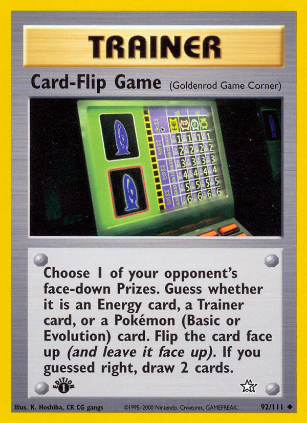 Card-Flip Game 92/111 Neo Genesis