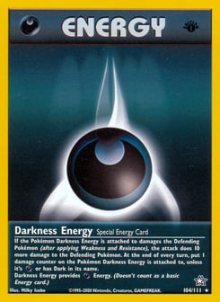 Darkness Energy 104/111 Neo Genesis