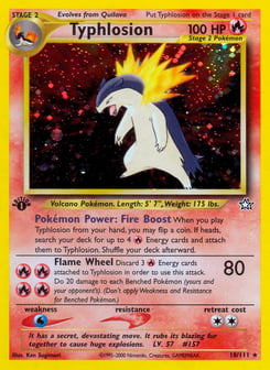 Typhlosion 18/111 Neo Genesis