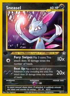 Sneasel 25/111 Neo Genesis