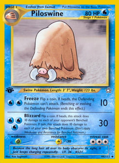 Piloswine 44/111 Neo Genesis