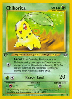 Chikorita 54/111 Neo Genesis