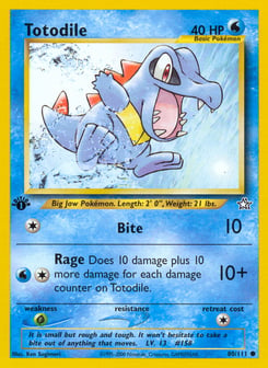 Totodile 80/111 Neo Genesis