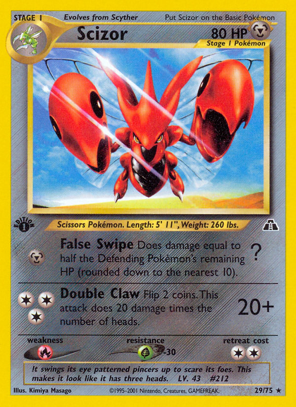 Scizor 29/75 Neo Discovery