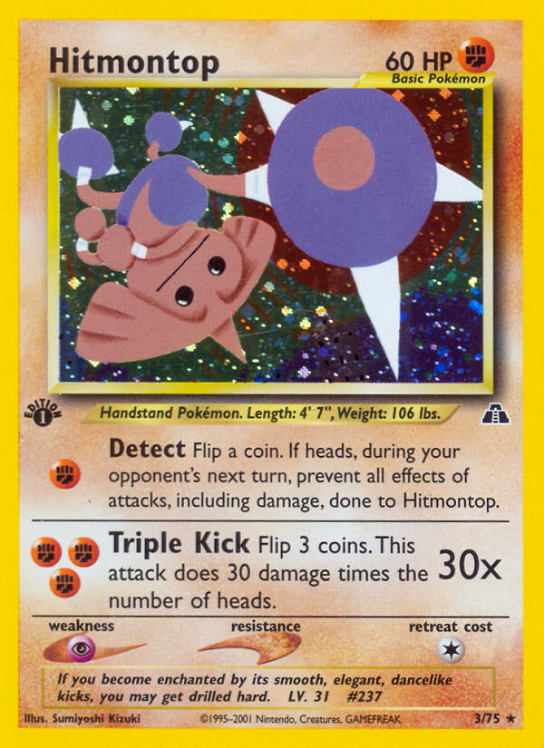 Hitmontop 3/75 Neo Discovery