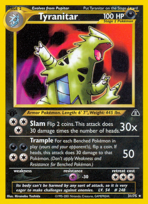 Tyranitar 31/75 Neo Discovery