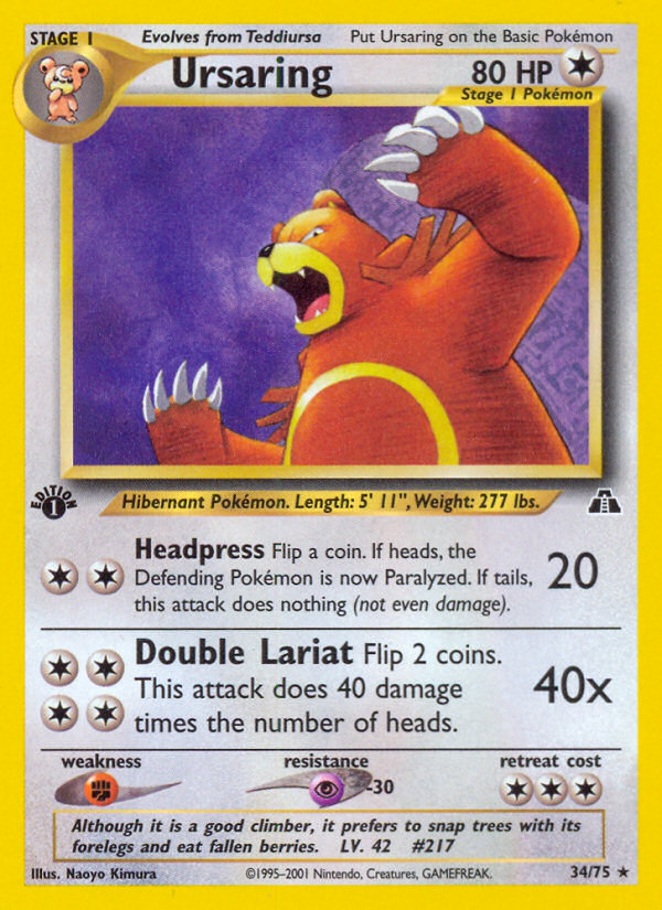 Ursaring 34/75 Neo Discovery