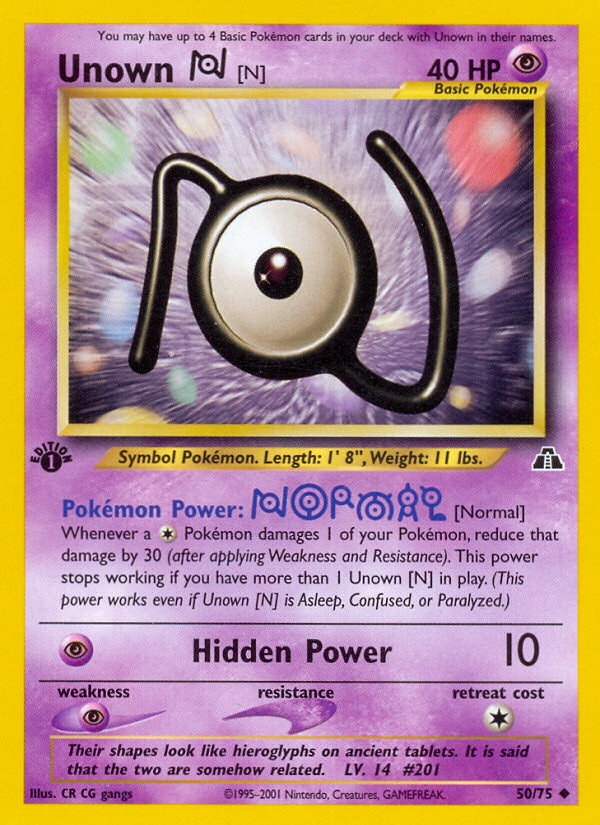 Unown [N] 50/75 Neo Discovery