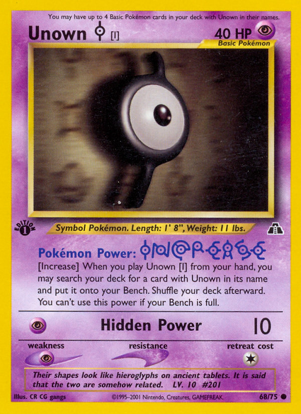Unown [I] 68/75 Neo Discovery