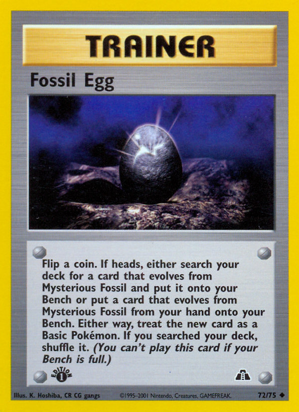 Fossil Egg 72/75 Neo Discovery