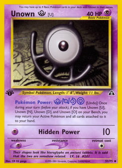 Unown [U] 51/75 Neo Discovery