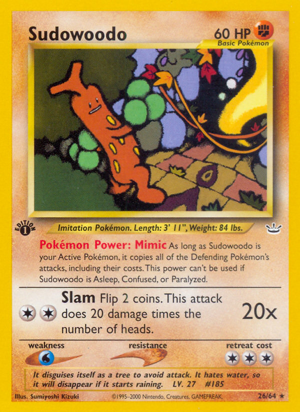 Sudowoodo 26/64 Neo Revelation